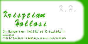 krisztian hollosi business card